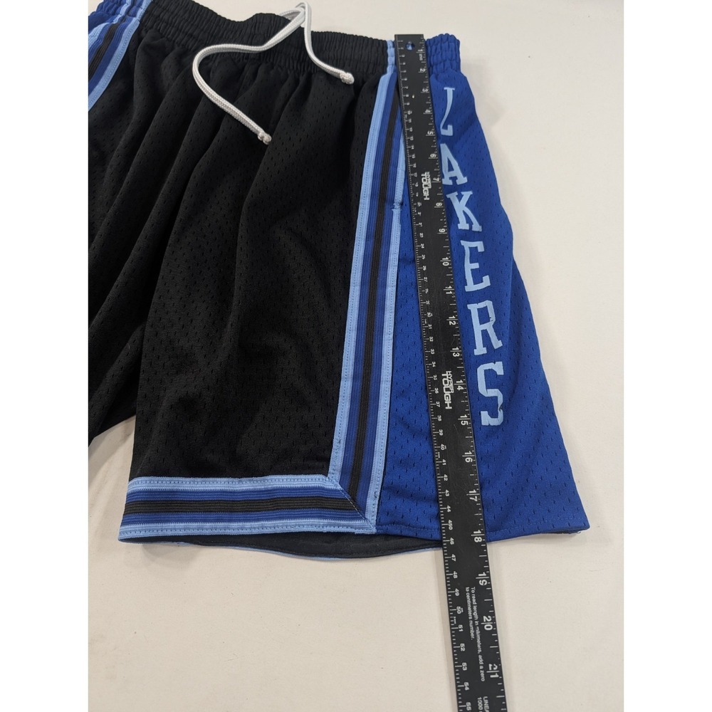 Mitchell And Ness Los Angeles Lakers Men's Medium Black Blue Swingman Shorts - Picture 5 of 9